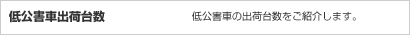 低公害車出荷台数