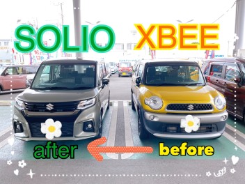XBEEからソリオへのご納車おめでとうございます！