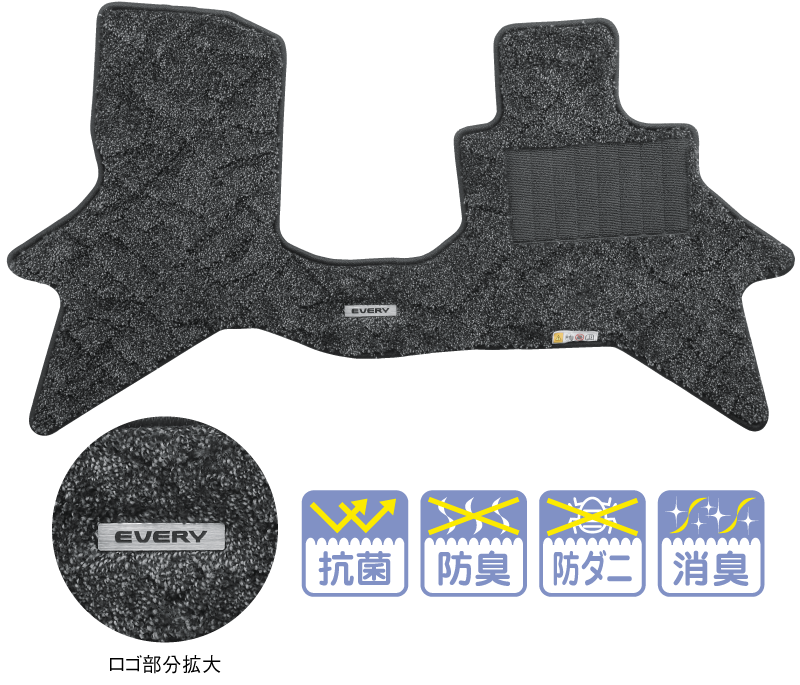 フロアマット（ジュータン）〈シャイニー〉