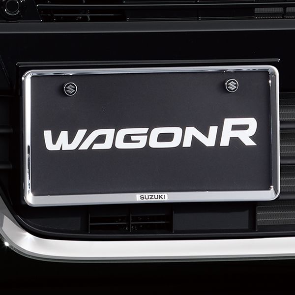 ナンバープレートリム&ナンバープレート ロックボルトセット（ロゴ入り）