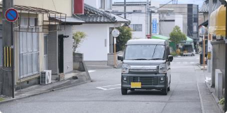 街中を走るエブリイワゴン