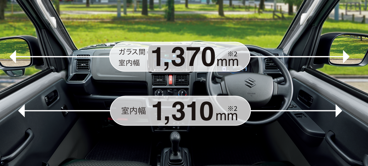 ガラス間室内幅1370mm 室内幅1310mm