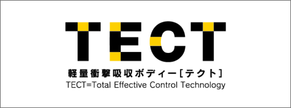 TECT 軽量衝撃吸収ボディー[テクト] TECT=Total Effective Control Technology