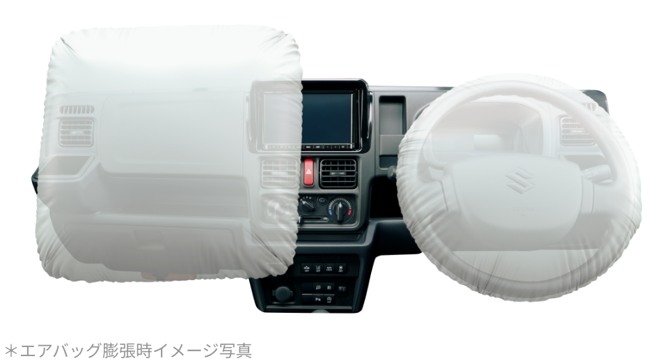 エアバック膨張時イメージ写真