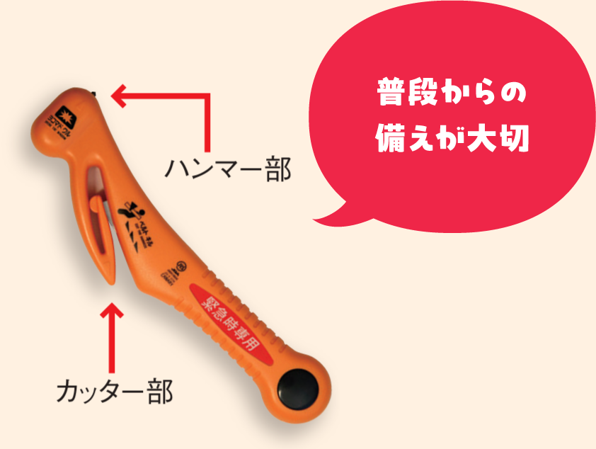 緊急ツール（取付ホルダー付）