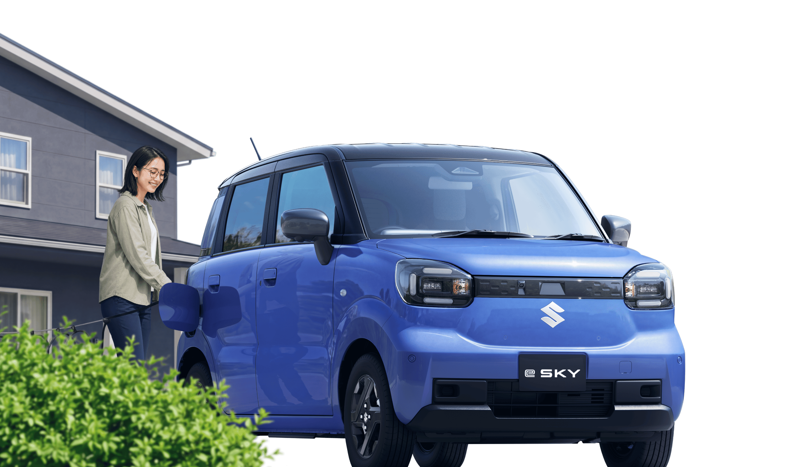 軽EV e SKY（イースカイ）充電様子