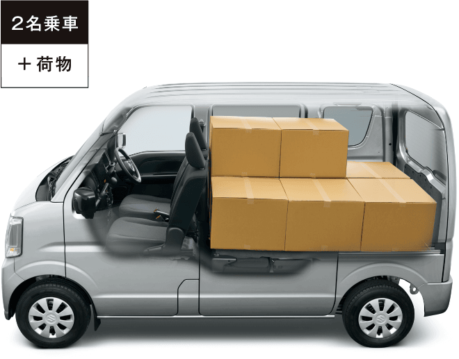 2名乗車＋荷物