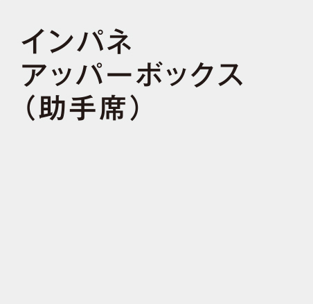 インパネアッパーボックス（助手席）
