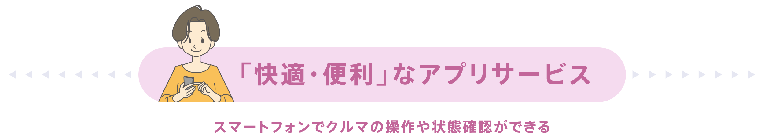 「快適・便利」なアプリサービス スマートフォンでクルマの操作や状態確認ができる