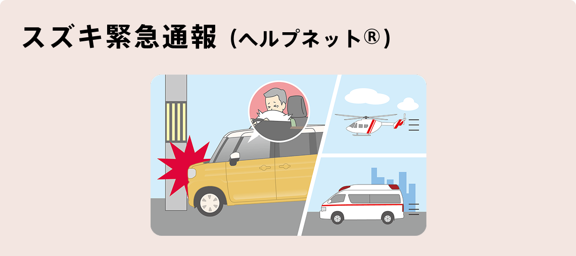 スズキ緊急通報（ヘルプネット®）