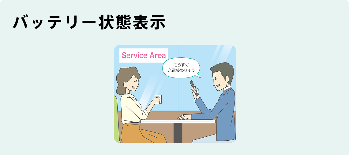 バッテリー状態表示