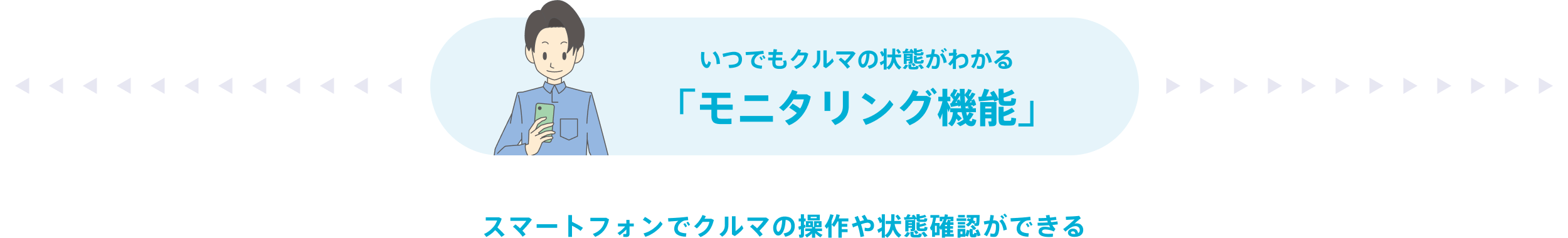 いつでもクルマの状態がわかる「モニタリング機能」スマートフォンでクルマの操作や状態確認ができる