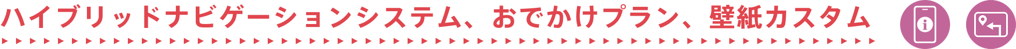 ハイブリッドナビゲーションシステム、おでかけプラン、壁紙カスタム
