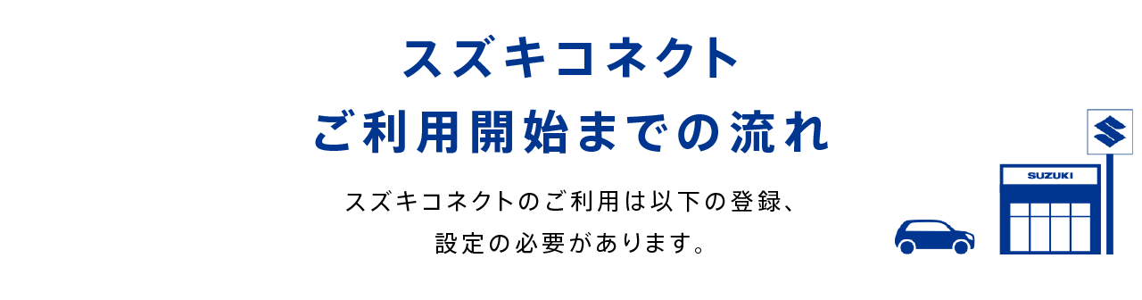 スズキコネクト　サービス開始手順