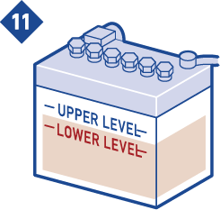 バッテリー液の量