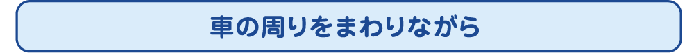 車の周りをまわりながら