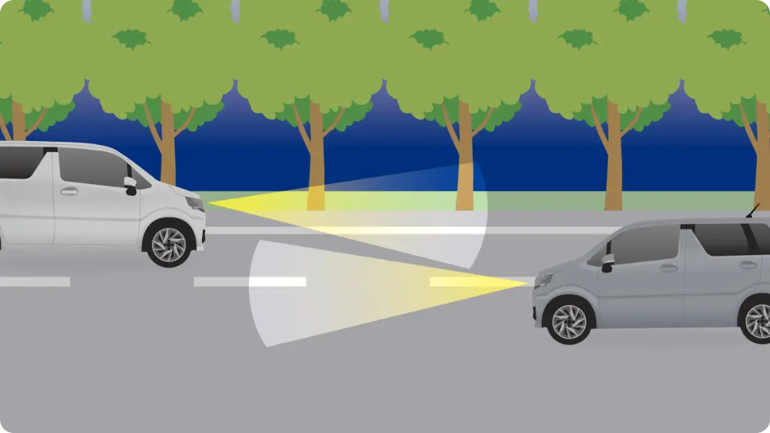 ｢夜道の見やすさ｣をサポート