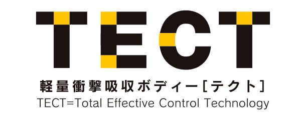 TECT 軽量衝撃吸収ボディー［テクト］ TECT=Total Effective Control Technology