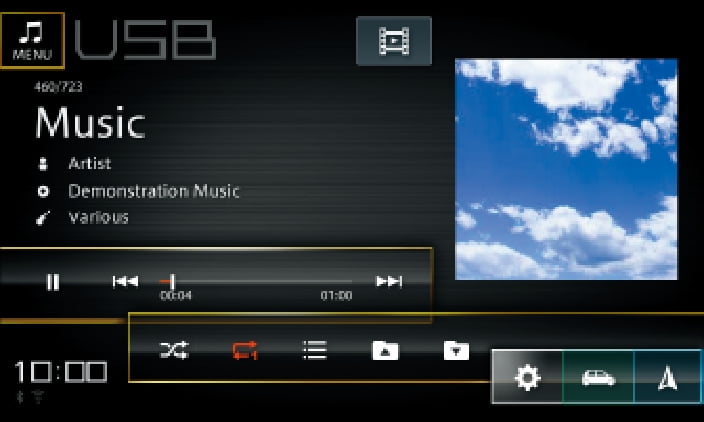 ③オーディオ画面