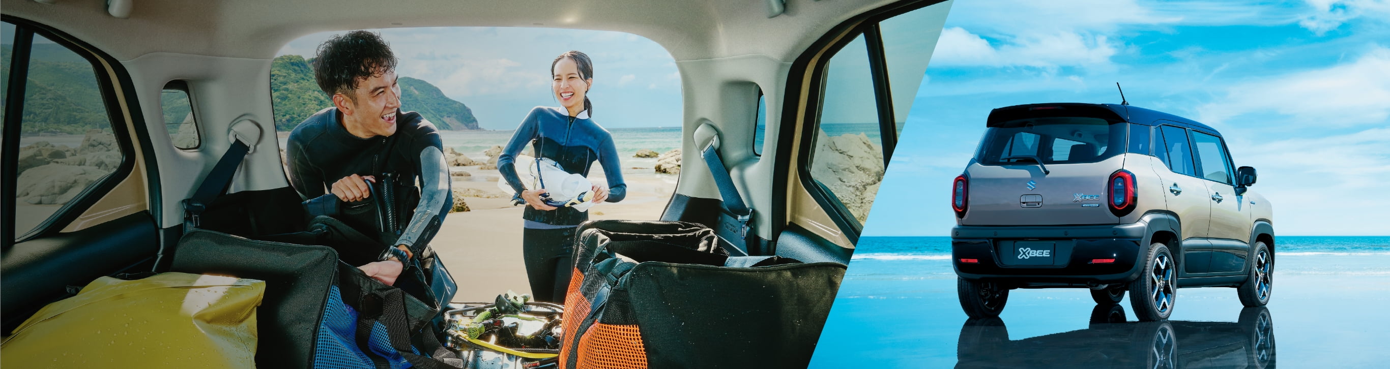 HYBRID MZ 4WD 全方位モニター付メモリーナビゲーション・スズキコネクト対応通信機装着車 ボディーカラーはクールイエローメタリック ガンメタリック2トーンルーフ(E6P)