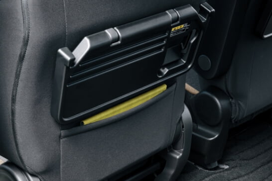 助手席シートバックポケット