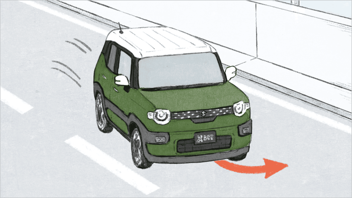 車線逸脱抑制機能