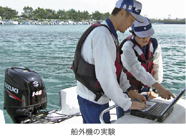 船外機の実験