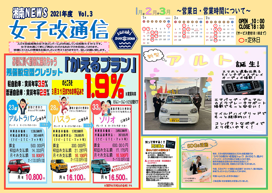 Shonan NEWS 2021年1～3月号