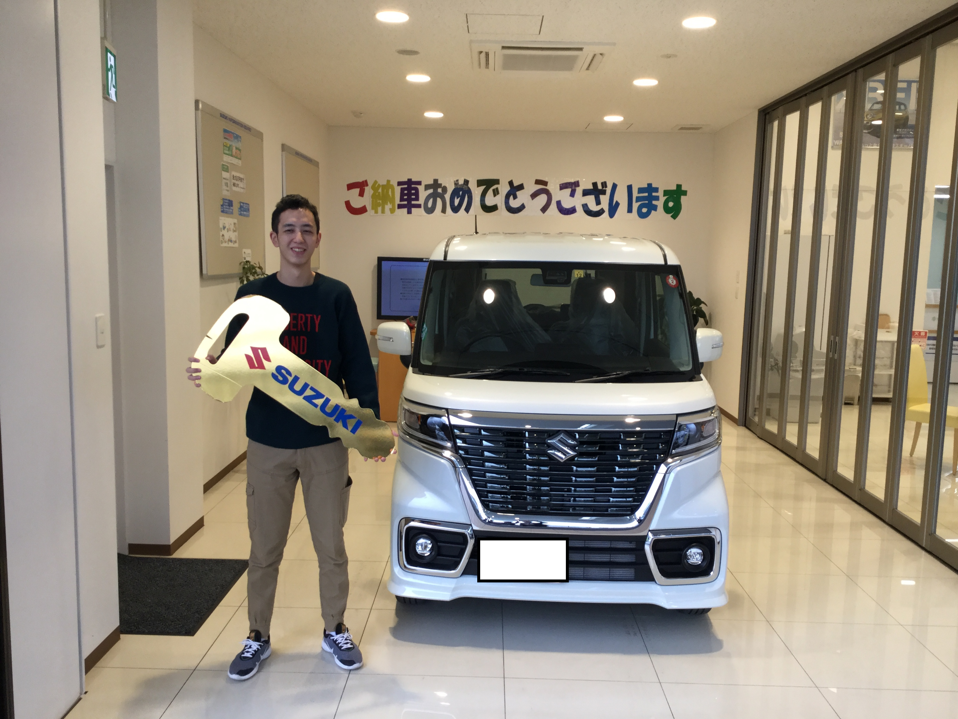 スペーシアカスタムご納車です 納車ギャラリー お店ブログ 株式会社スズキ自販群馬 スズキアリーナ渋川