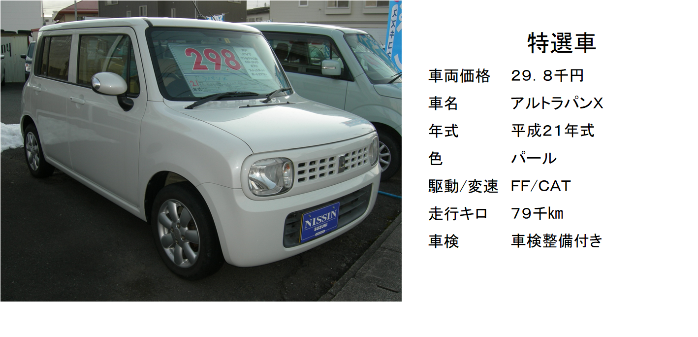 最初の スズキラパン車検２年付き 国内自動車本体 Hlt No