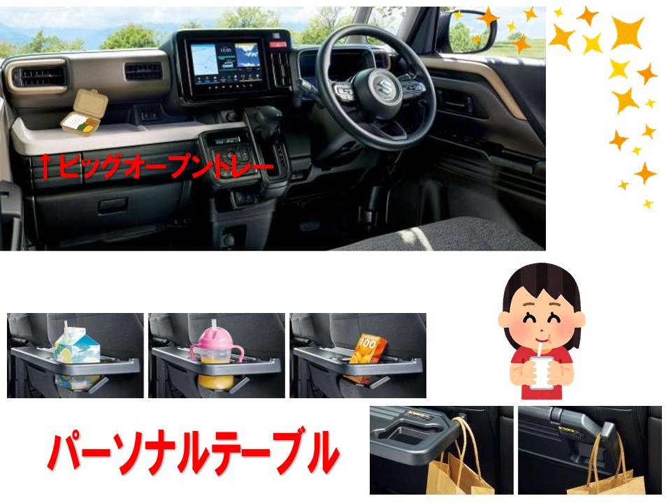 テーブルも充実