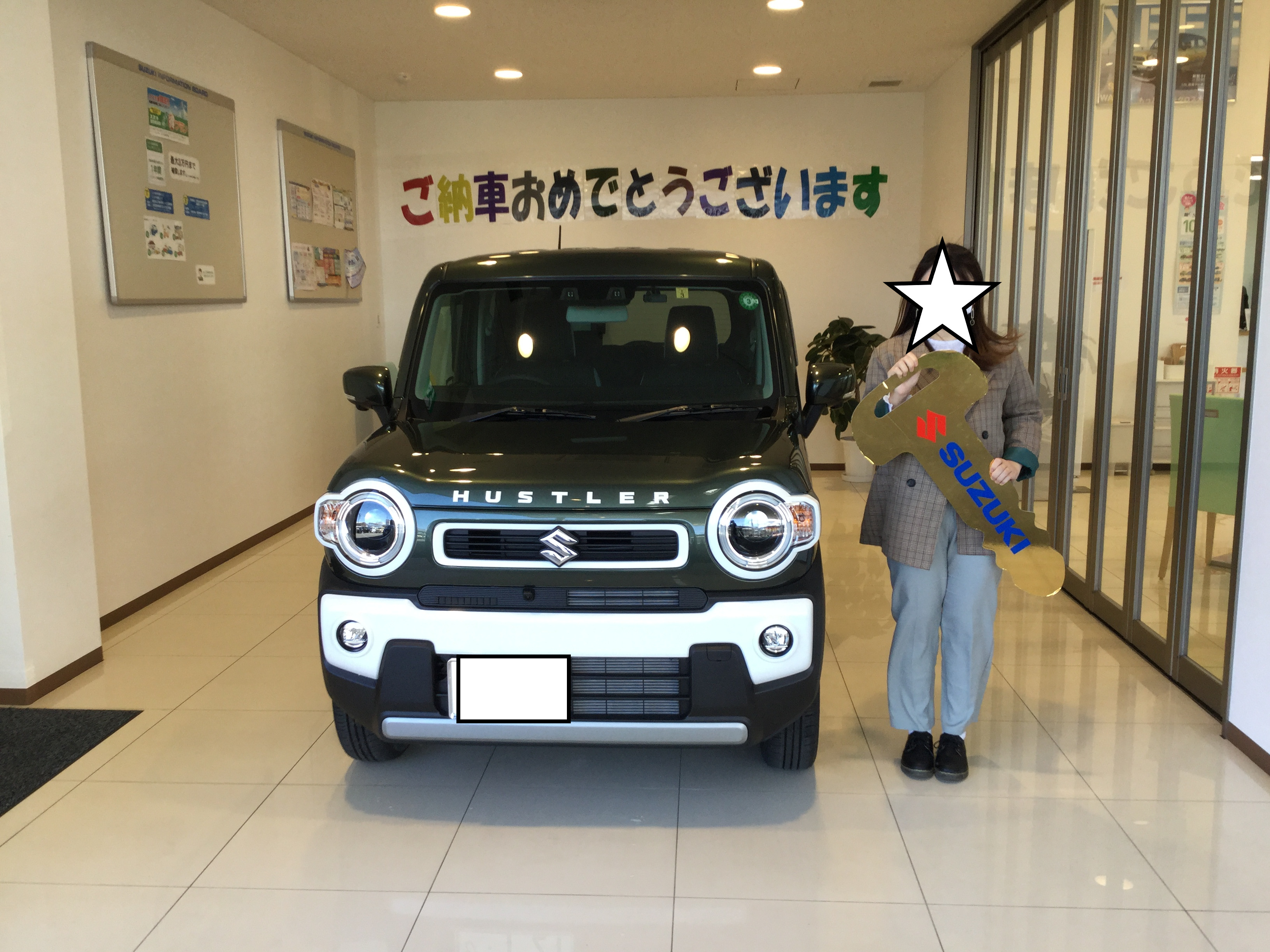 新型ハスラー 納車致しました 納車ギャラリー お店ブログ 株式会社スズキ自販群馬 スズキアリーナ渋川