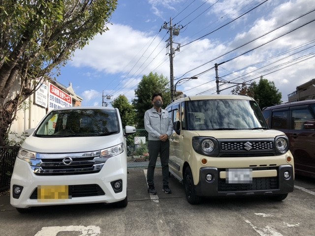 新色スペーシアギアご納車させて頂きました 納車ギャラリー お店ブログ 株式会社スズキ自販東京 スズキアリーナ成城