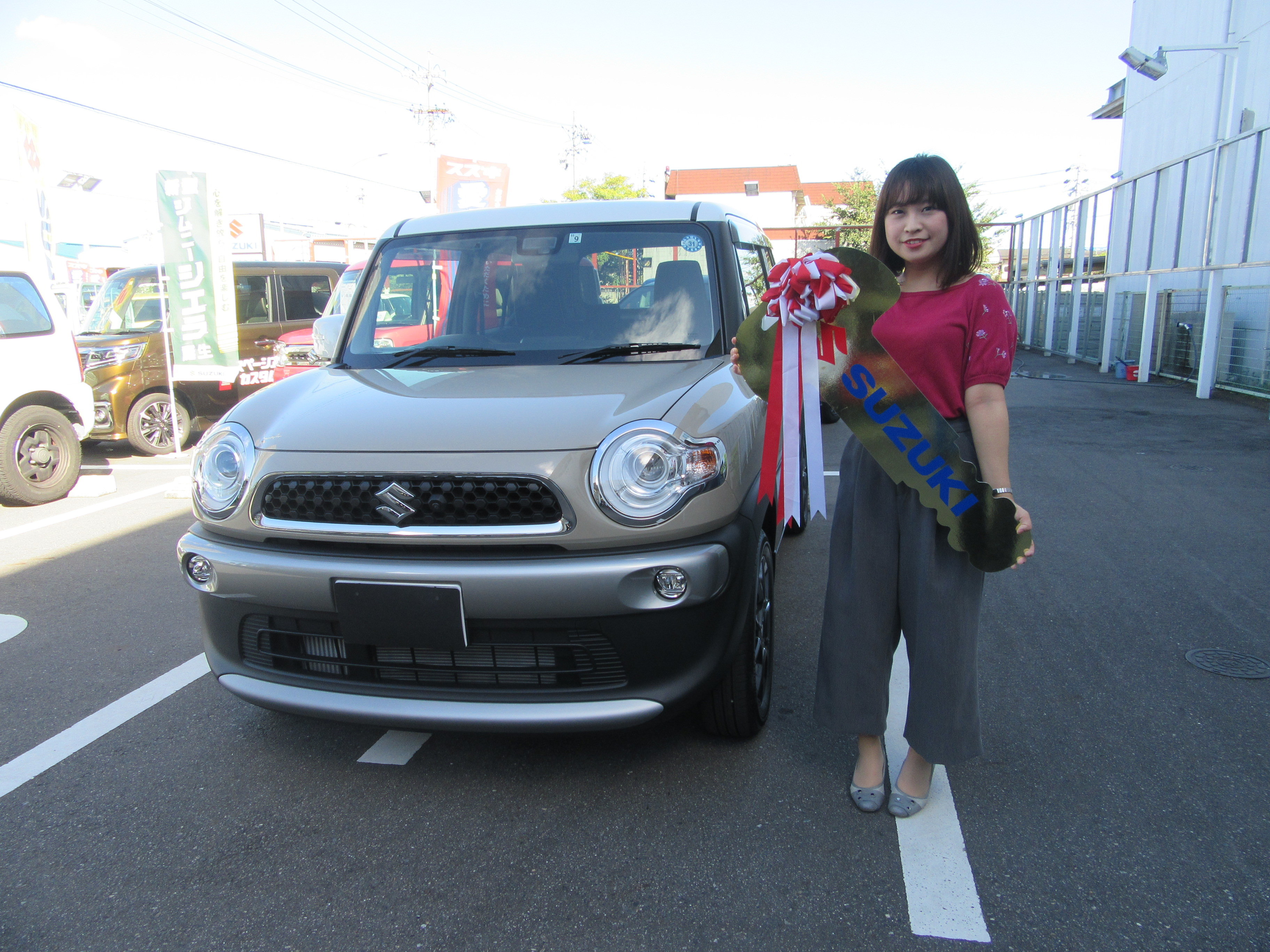 この車を選んだ決め手は 見た目が可愛い 安全装備の良さ 納車ギャラリー お店ブログ スズキアリーナ犬山南