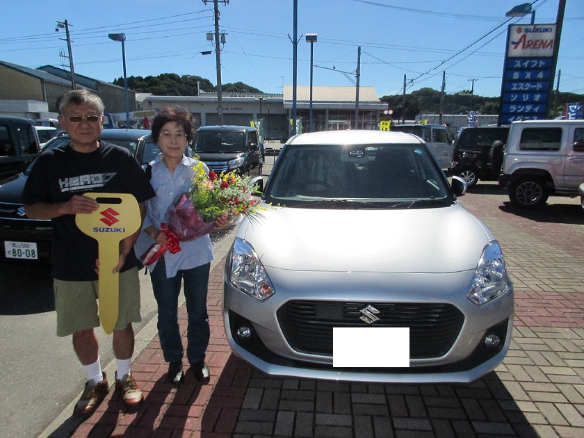 K様 スイフトご納車です 納車ギャラリー お店ブログ 株式会社スズキ自販福島 スズキアリーナ小名浜中央