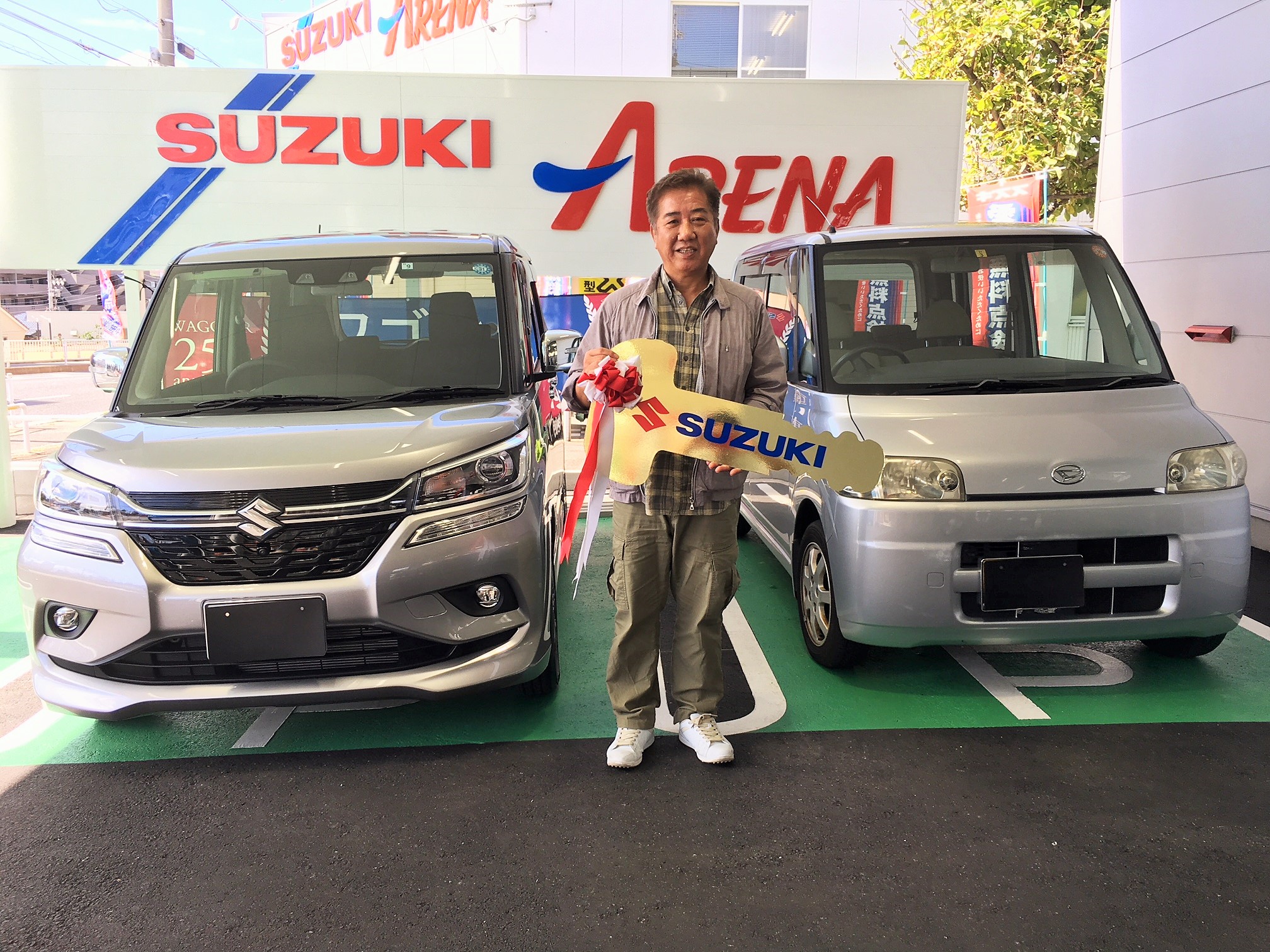 このクルマを選んだ決め手は ソリオ乗りの友人のススメで決めました 納車ギャラリー お店ブログ スズキアリーナ守山
