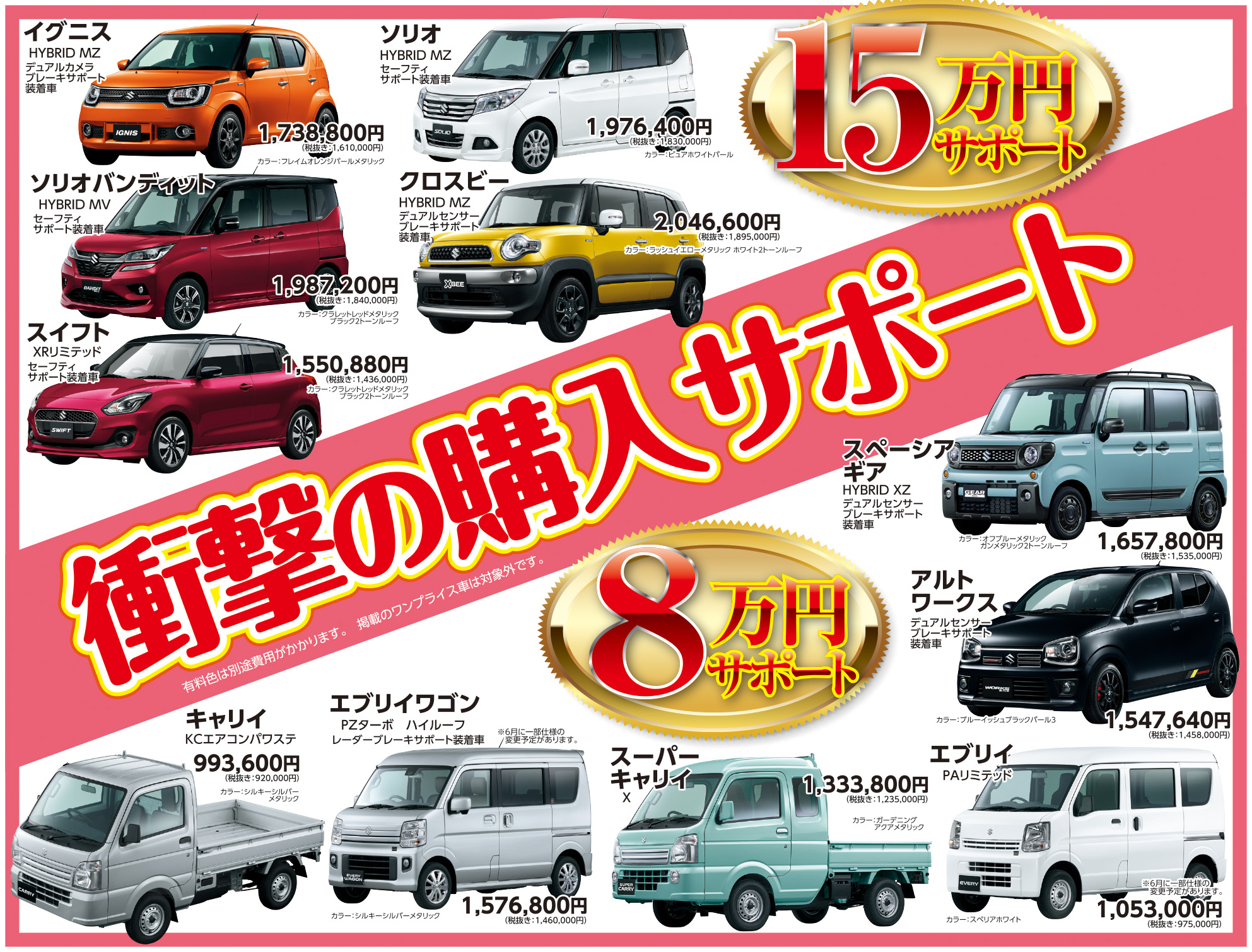 新車購入 衝撃の購入サポート イベント キャンペーン お店ブログ 株式会社スズキ販売新兵庫 スズキアリーナしらさぎ中央