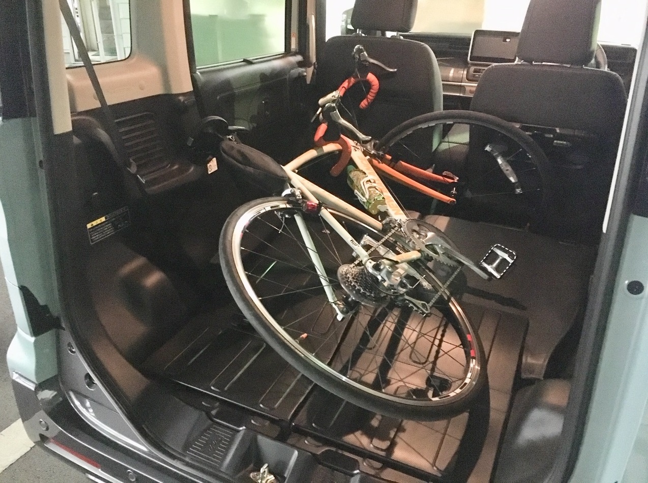 スペーシアギアに自転車を積んでみた 新車情報 お店ブログ 株式会社スズキ自販静岡 スズキアリーナ静岡西