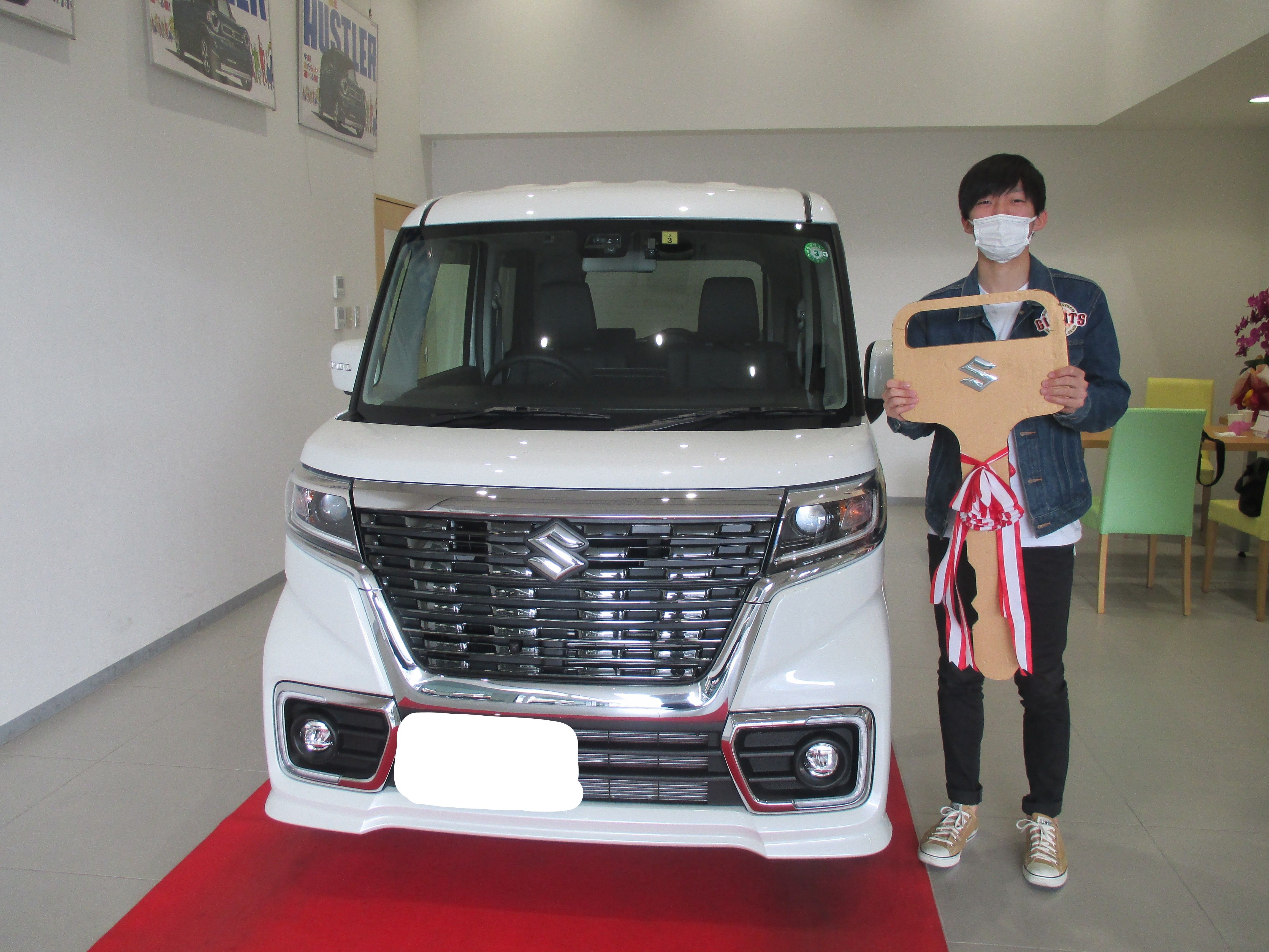 スペーシアカスタムご納車 納車ギャラリー お店ブログ 株式会社スズキ自販西埼玉 スズキアリーナ三芳鶴瀬