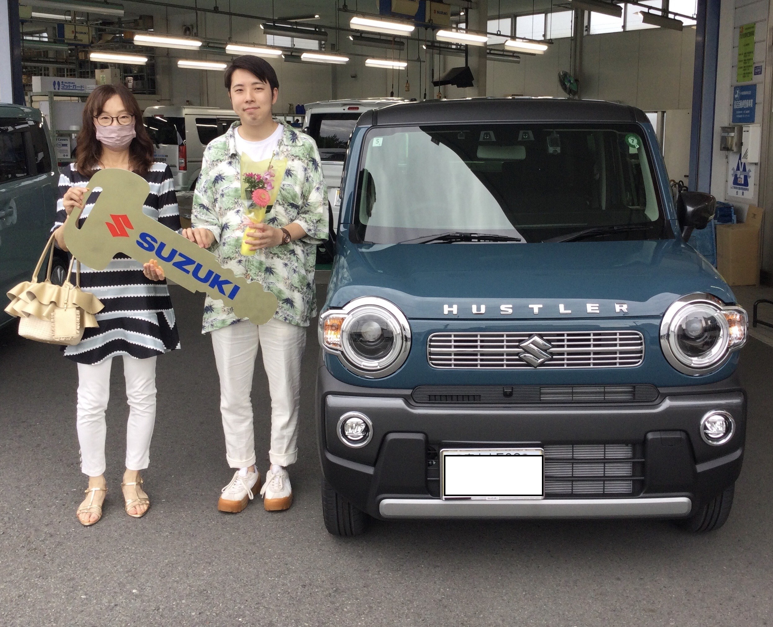 こだわりのフロントグリル、ハスラーのご納車です。｜納車ギャラリー 