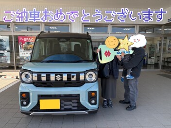 スペーシアギアご納車おめでとうございます！！