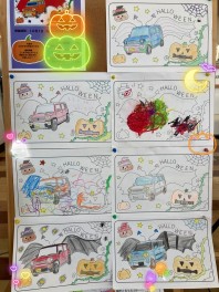 ハロウィン塗り絵コンテスト