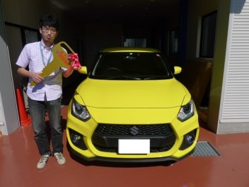スイフトスポ－ツ納車