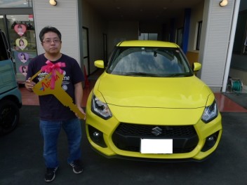 スイフトスポ－ツ納車