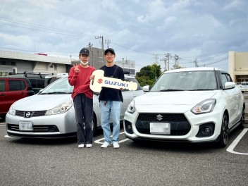 埼玉県のN様に スイフトスポーツ 御納車です★