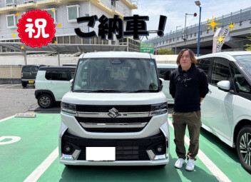 スペーシアカスタム納車いたしました！！