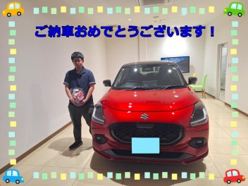 K様に新型スイフトをご納車しました！