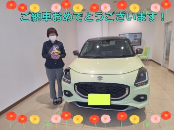 T様に新型スイフトをご納車しました！