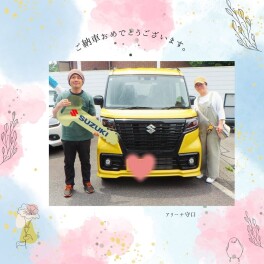 黄色のスペーシアベースご納車です★
