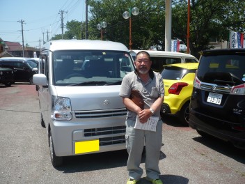 新車エブリィバン納車です。